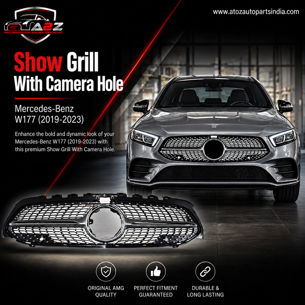 Show Grill With Camera Hole 1778807903 1778807903B Compatible With Mercedes-Benz A-CLASS W177 (2019-2023) Tag No.113