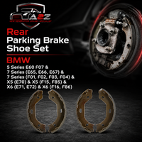 Rear Parking Brake Shoe Set 34410393646 34416780041 Compatible With BMW 5 Series E60 F07 & 7 Series (E65, E66, E67) & 7 Series (F01, F02, F03, F04) & X5 (E70) & X5 (F15, F85) & X6 (E71, E72) & X6 (F16, F86)