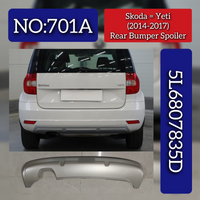 Rear Bumper Spoiler Silver 5L6807835D Compatible With Skoda Yeti (2014-2017) Tag No.701A