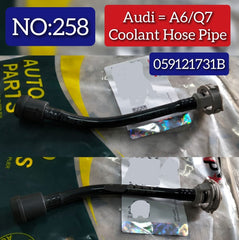 Engine Coolant Hose Pipe 059121731B 059121731A 059121731D For AUDI A4 B8 (8K2) A6 A8 | A4 / S4 A7 Sportback (4GA, 4GF) | A7 / S7 & CAYENNE (92A) MACAN (95B) PANAMERA (970) & CAYENNE (92A) MACAN (95B) PANAMERA (970) Tag No.258