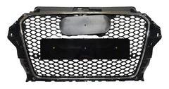 RS3 Black And Chrome Honeycomb Show Grill Compatible With Audi = A3 (2013-16) Tag No.94
