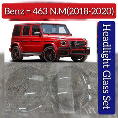 Headlight Glass Set Compatible With Mercedes Benz 463 N.M (2018-2020)