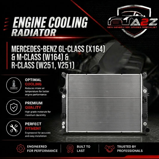 Engine Cooling Radiator 2515000003 2515000103 2515000303 2515000403 2515000503 Compatible with MERCEDES-BENZ GL-CLASS (X164) & M-CLASS (W164) & R-CLASS (W251, V251)