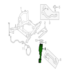 Front Left Air Suspension Shock Absorber Strut LR032570 LR032575 L2023567 L2012885 Compatible With LAND ROVER RANGE ROVER III (L322)