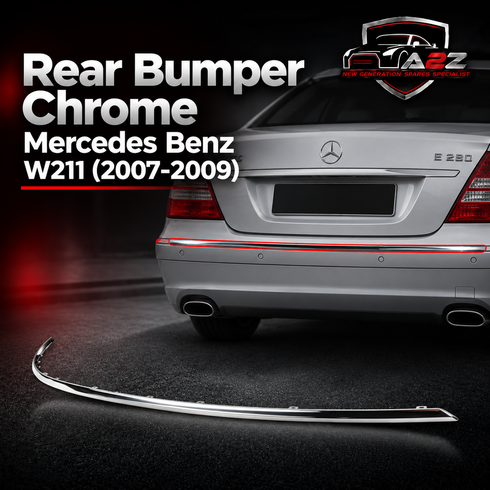 Rear Bumper Chrome A2118850221 2118850221 Compatible With Mercedes Benz (W211) E-Class (2007-2009) Tag No.285