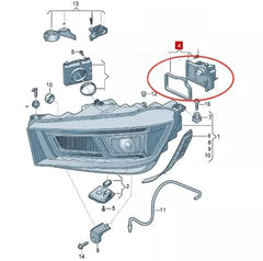 LED Headlight Daytime Running Light Module 63117457873 Compatible With BMW 1 (F20) 1 (F21) 2 Coupe (F22, F87) 3 (F30, F80) 3 Gran Turismo (F34) 4 Coupe (F32, F82) X5 (F15, F85) X6 (F16, F86)
