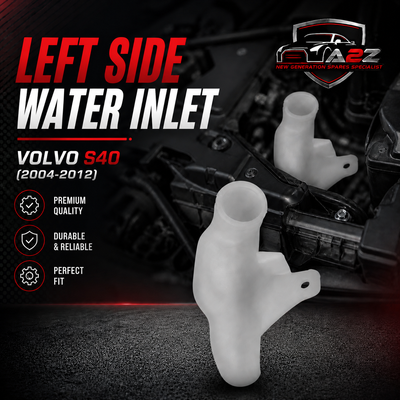 Left Side Water Inlet 30663929 30699011 Compatible With Volvo S40 (2004-2012)