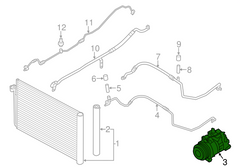 AC Compressor 64529399059 Compatible With BMW & 1 (F20) & 3 (E90) & 3 (F30, F80) & 3 Gran Turismo (F34) & X1 (E84) & X5 (F15, F85) & X6 (F16, F86) Tag.106