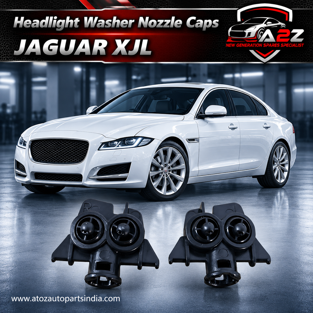Headlight Washer Nozzle Caps Left C2D21521 & Right C2D21520 Compatible With Jaguar XJL (2010-2015)