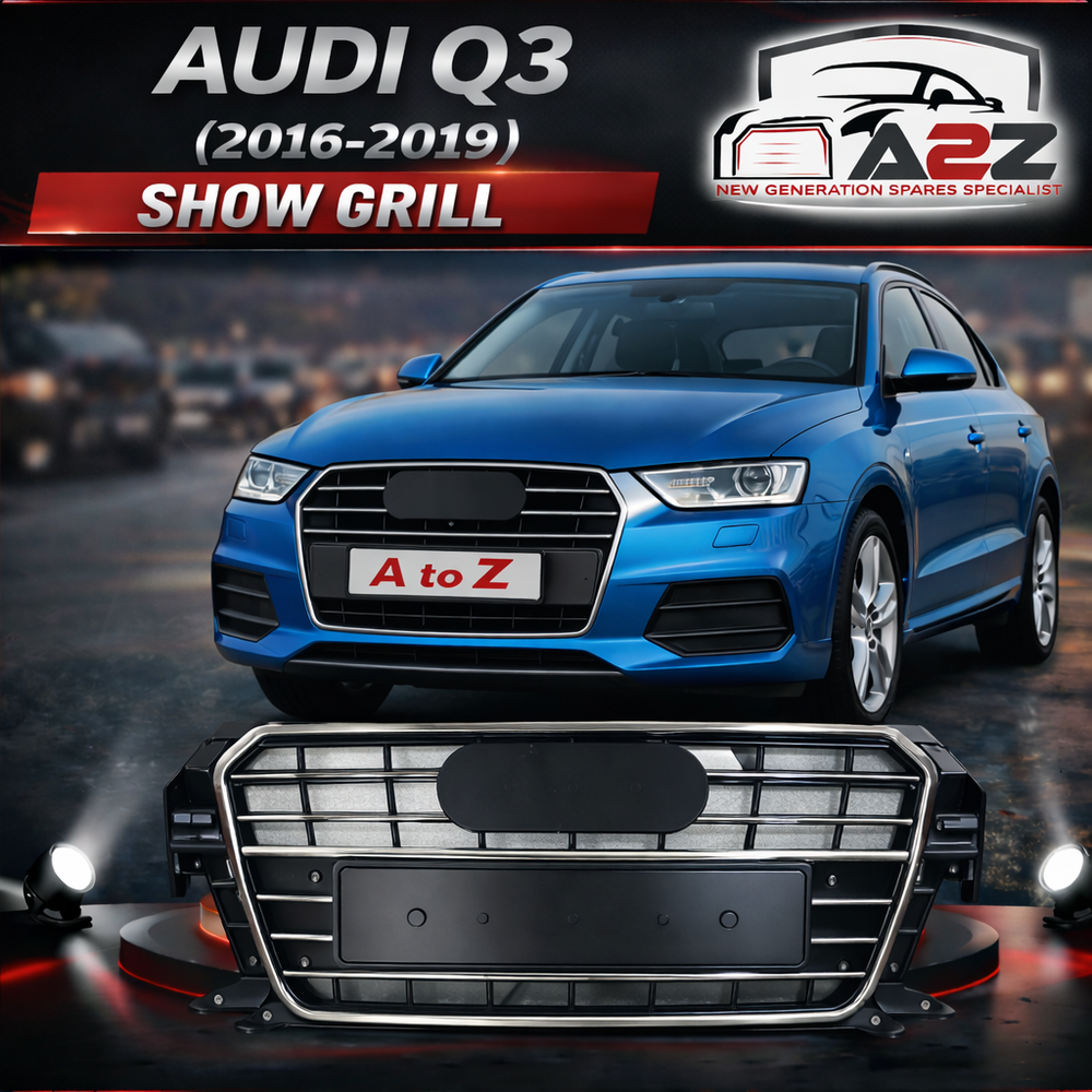 Show Grill 8U0853651M & LICENCE PLATE 8U087285P Compatible With AUDI Q3 (2016-2019) Tag No.131