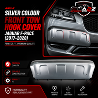 Silver Colour Front Tow Hook Cover T4A6251 Compatible With Jaguar F-pace (2017-2020) Tag No.811