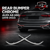 Rear Bumper Chrome Left 4N08535552ZZ & Right 4N08535562ZZ Compatible With Audi A8 (4N) (2018-2022) Tag No.175