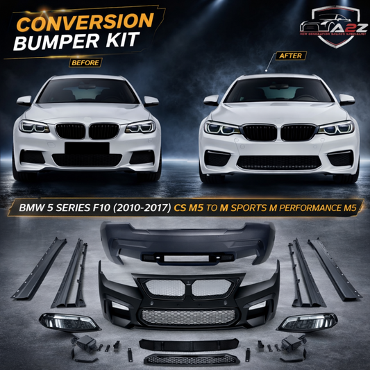 A To Z Compatible With BMW 5 Series F10 (2010-2017) Cs M5 Body Kit M Sports M Performance M5 Bumper Body Kit CC-3883 (Shipping Cost Not Included In Price)