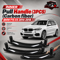 Inner Pull Handle (3PCS) (Carbon fiber) Compatible With BMW F15 X5 2014-2018 F16 X6 2014-2019