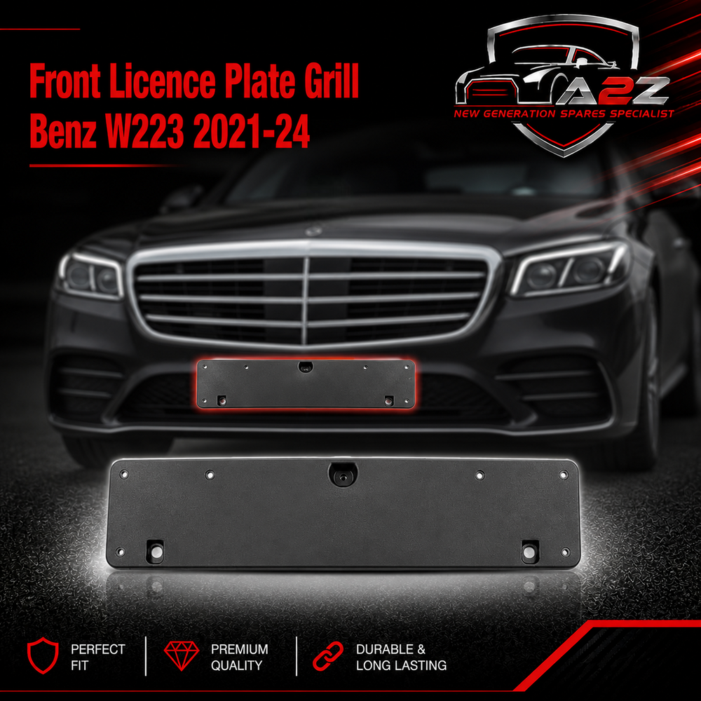 Front Licence Plate Grill 2238806301 Compatible With Mercedes Benz W223 2021-24 Tag No.360