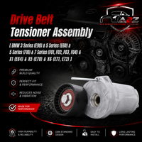Belt Tensioner With Pulley 11287800333 Compatible with BMW 3 Series (E90) & 5 Series (E60) & 5 Series (F10) & 7 Series (F01, F02, F03, F04) & X1 (E84) & X5 (E70) & X6 (E71, E72) Tag.4