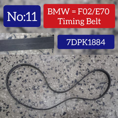 Timing Belt 7DPK1884 Compatible With BMW 5 Series (F10) & 5 Gran Turismo (F07) & 7 Series (F01, F02, F03, F04) & X5 (E70) & X6 (E71, E72) Tag-BEL-11