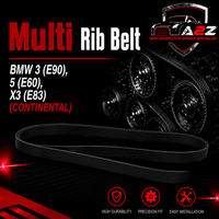 Multi Rib Belt 6PK1990 11287549150 Compatible With BMW 3 (E90), 5 (E60), X3 (E83) (CONTINENTAL)