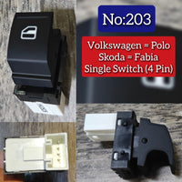 Single Switch (4pin) Compatible With Volkswagen - Polo, Skoda - Fabia