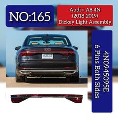 Dickey Light Assembly (6 Pins Both Sides) 4N0945095E Compatible With Audi A8 4N (2018-19) Tag No.165