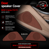 Inner Door Loudspeaker Cover Red Brown Right 51417261932 Left 51417261955 Compatible with BMW 5 Series F10 F11 F18