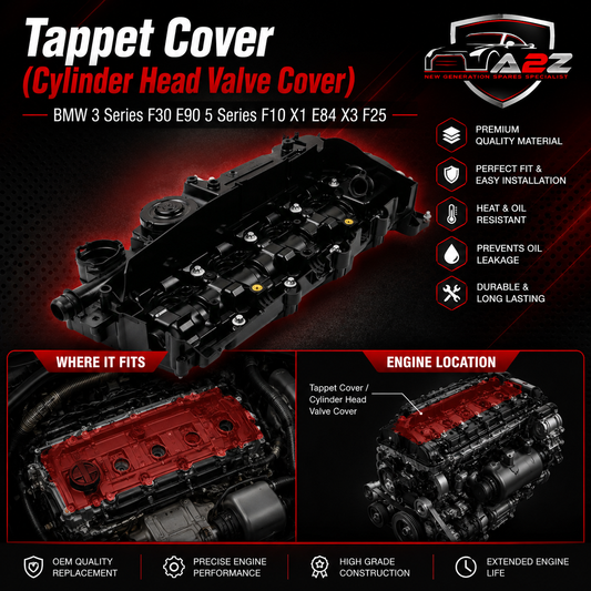 Tappet Cover (Cylinder Head Valve Cover) 11128589941 11127810584 11128570828 Compatible With BMW 3 Series F30 E90 5 Series F10 X1 E84 X3 F25 Tag-T-01