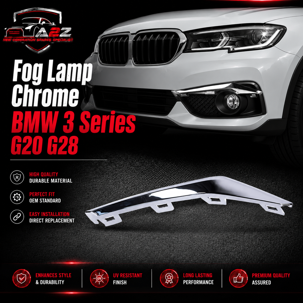 Fog Lamp Chrome Left 51119449401 & Right 51119449402 Compatibe With BMW 3 Series G20 G28 Tag.NO 487