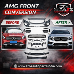 A To Z Compatible With Mercedes Benz Gla W156 X156 (2014-2019) Upgrade Facelift Convert To Gla45 Amg Front Body Kit Bumper CC-9668 (Shipping Cost Not Included In Price)