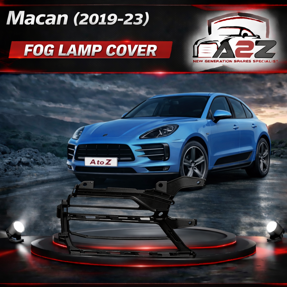 Fog Lamp Cover Left 95B807681E1E0 & Right 95B807682E1E0 95B807681H1E0 Compatible With Porsche Macan 2019-2023 Tag No.173