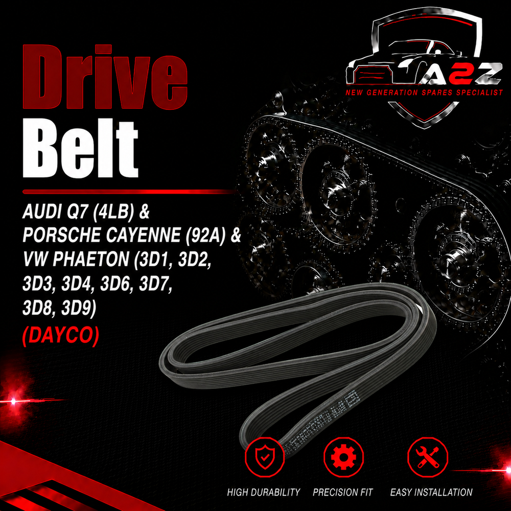 Belt 7D9K2074 022145933P Compatible With AUDI Q7 (4LB) & PORSCHE CAYENNE (92A) & VW PHAETON (3D1, 3D2, 3D3, 3D4, 3D6, 3D7, 3D8, 3D9) Tag-BEL-49