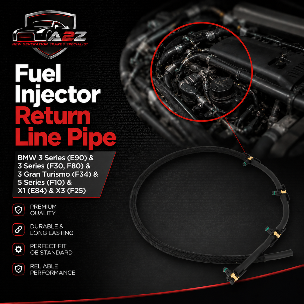 Fuel Injector Return Line Pipe 13537823408 7823408 Compatible With BMW 3 Series (E90) & 3 Series (F30, F80) & 3 Gran Turismo (F34) & 5 Series (F10) & X1 (E84) & X3 (F25)