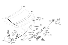 Rear Trunk Latch Tailgate Door Lock Actuator 1177500085 Compatible With MERCEDES-BENZ A-CLASS Saloon (V177) C-CLASS (W205) CLA Coupe (C117) E-CLASS (W213)