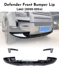 Front Bumper Lip (Set of 3) Compatible With Land Rover Defender L633 (2020-2024)