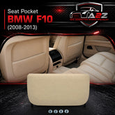 Beige Seat Storage Pocket Cover 52109173669 Compatible With BMW 5 Series F10 T-1 (Llastic Fitting)