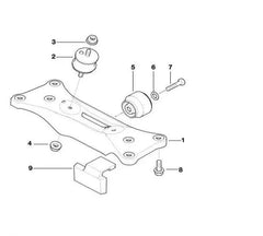 Transmission Mounting 22316771130 Compatible With BMW 7-Series (E65, E66, E67)