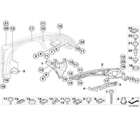 Headlight Bracket Left 51657157983 & Right 51657157984 Compatible With BMW X5 (E70) (2007-2014) Tag No.1761
