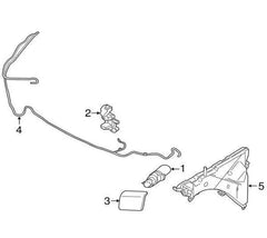 Headlight Washer Nozzle Compatible With BMW X5 F15 Headlight Washer Nozzle Left 61677292657 & Right 61677292658