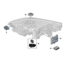 Right LED Headlight DRL Turn Signal Light Module 63119466176 Compatible With BMW X7 G07 Tag-BL-215