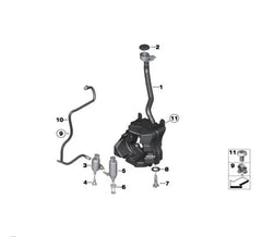 Wiper Washer Pump Motor 67637217792 67127388349 61662751743 Compatible With BMW X1 (F48) & X3 (G01, F97, G08) & X5 (F15, F85) & X5 (G05, F95) & X5 Van (G05) & X6 (G06, F96) & X7 (G07)