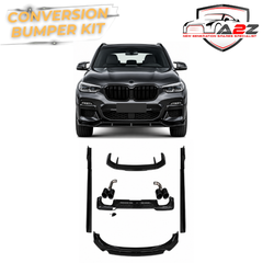 Complete Conversion Bumper Body Kit Conversation Kit Compatible With BMW X3 G01 (2018-2021) To M Sport X3M Aero Black Samurai Style Upgrade | Shipping Cost Not Included