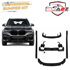 Complete Conversion Bumper Body Kit Conversation Kit Compatible With BMW X3 G01 (2018-2021) To M Sport X3M Aero Black Samurai Style Upgrade | Shipping Cost Not Included