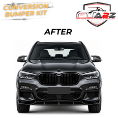 Complete Conversion Bumper Body Kit Conversation Kit Compatible With BMW X3 G01 (2018-2021) To M Sport X3M Aero Black Samurai Style Upgrade | Shipping Cost Not Included