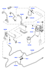Fuel Filter LR029098 Compatible With RANGE ROVER III (L322)  RANGE ROVER IV (L405) RANGE ROVER SPORT II (L494)