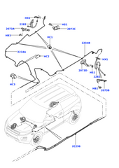 Rear Brake Hose Pipe LR024471 Compatible With FREELANDER 2 (L359) | LR2 RANGE ROVER EVOQUE (L538) RANGE ROVER EVOQUE Convertible (L538) RANGE ROVER EVOQUE VAN (L538) Tag no.808