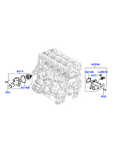 Elbow (Thermostat) LR025564 LR038758 Compatible With LAND ROVER &DISCOVERY SPORT (L550) Tag No.153
