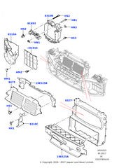 Air Duct Brackets Right LR100426 & Left LR100428 Compatible With Land Rover Range Rover Vogue - L405 (2018-2022) Tag No.3251