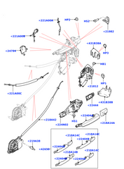 Front Door Lock Actuator LR108980 Compatible With RANGE ROVER IV (L405) RANGE ROVER SPORT II (L494)