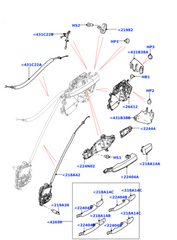 Rear Door Lock Actuator LR108981 Compatible With RANGE ROVER IV (L405) RANGE ROVER SPORT II (L494)