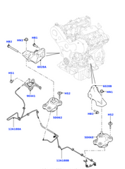 Engine Mounting LR057632 Compatible With LAND ROVER DISCOVERY V (L462) & RANGE ROVER IV (L405) & RANGE ROVER SPORT II (L494)