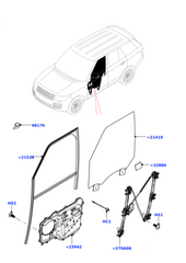Front Left Glass Machine (With Motor) LR078164 & LR153950 Compatible With RANGE ROVER IV (L405)